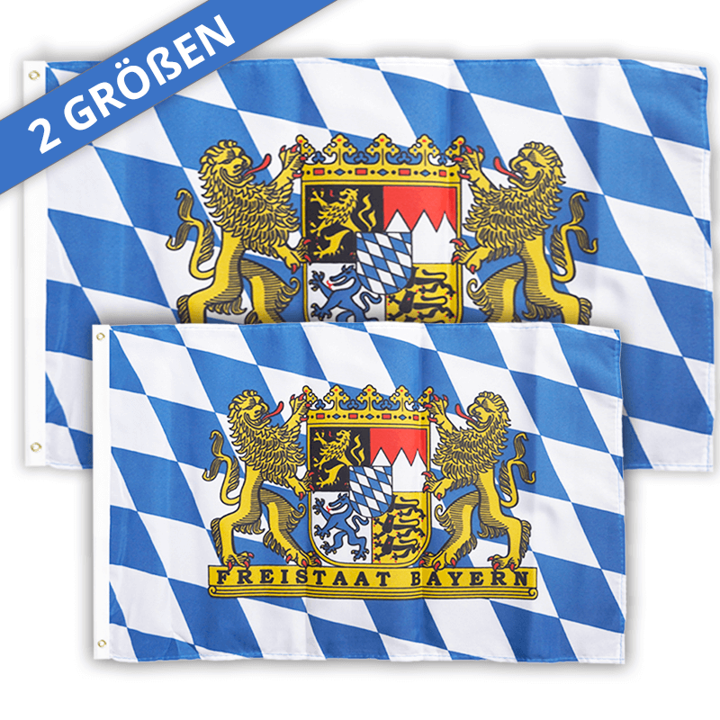 Bayern Flagge in 2 Größen erhältlich – Bavariastore