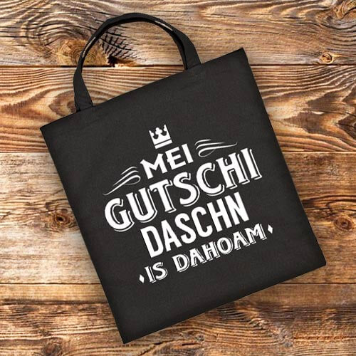 Bayerische Taschen mit Mundart Druck