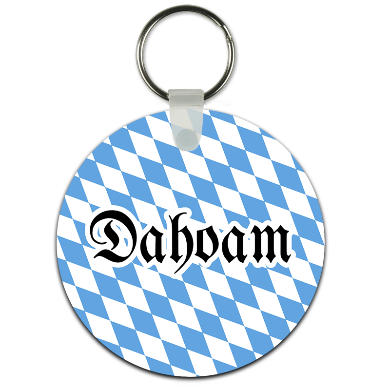 Schlüsselanhänger mit Schlüsselring Dahoam
