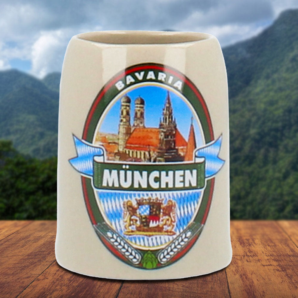 Mini Steinkrug München Brauerei Emblem