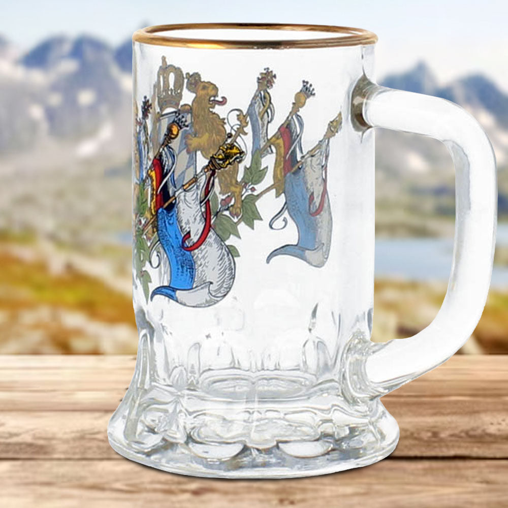 Mini Glaskrug/ Seidel Raute Fahne