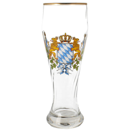 Weizenbierglas Weissbier Raute mit Fahne