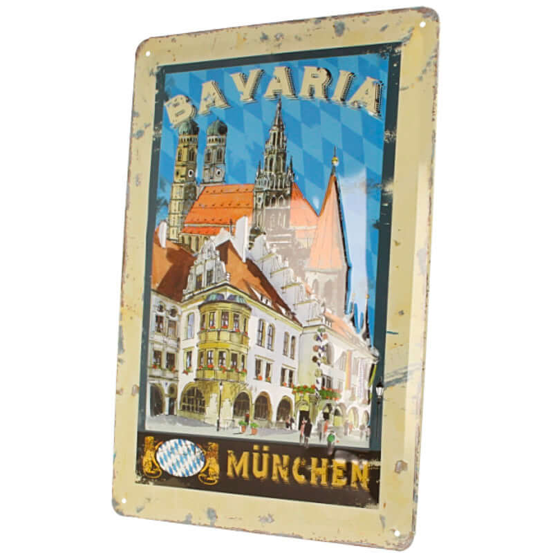 Bavaria Nostalgie Schild Ansicht