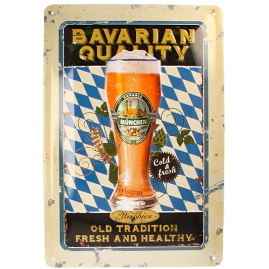 Bayern Schild 20 x 30 cm Fresh and Healthy