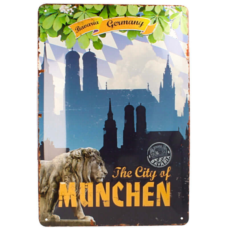 Nostalgie Schild The City of München