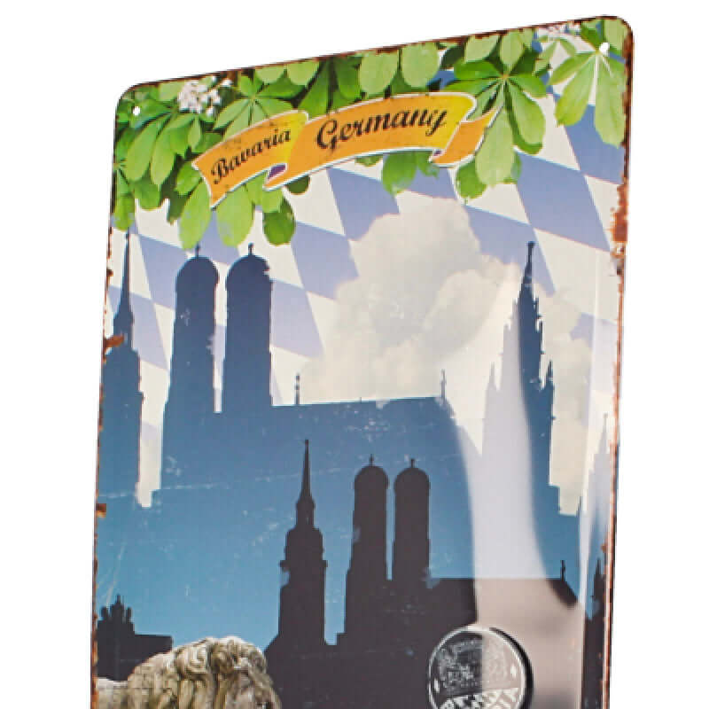 Schild Nostalgie Munich Lion