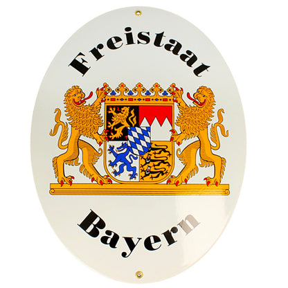 Original Freistaat Bayern Schild in 2 Größen erhältlich