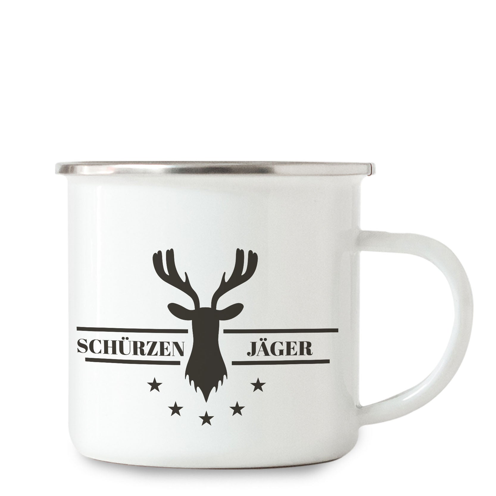 Emailletasse Schürzenjäger Hauptbild