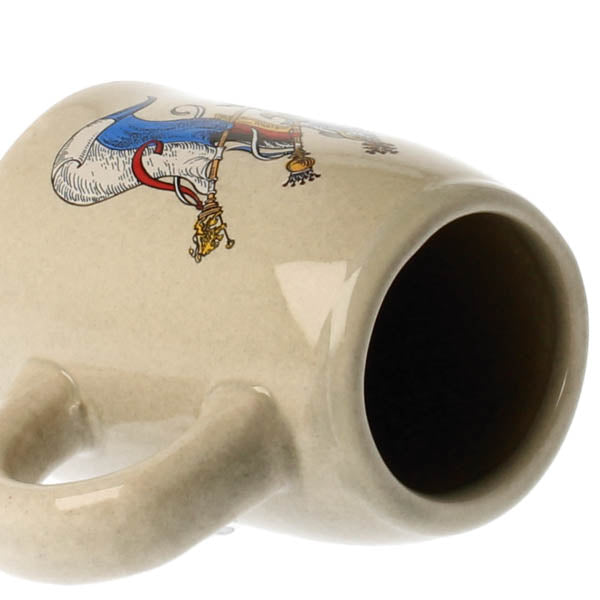 Mini Steinkrug Wappen Raute mit Fahne