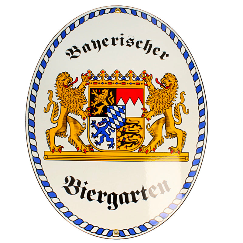 Schild Bayerischer Biergarten Hauptbild