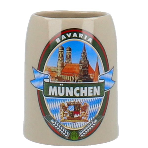 Mini Steinkrug München Brauerei Emblem