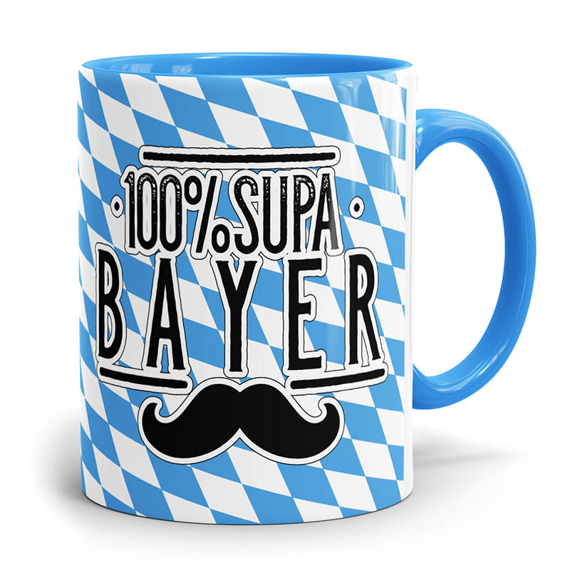 Tasse 100% Supa Bayer aus Keramik 0,3