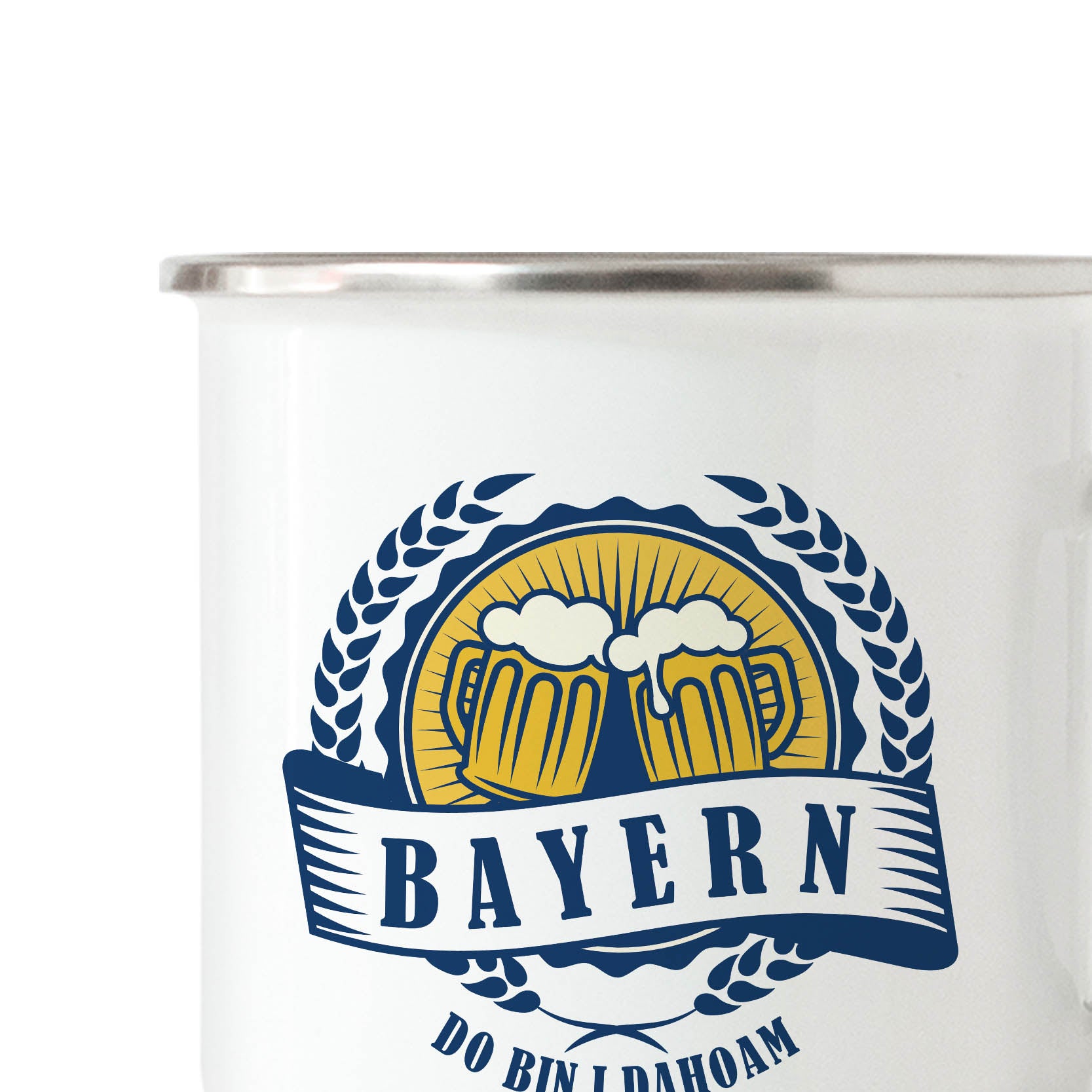 Bayerischer Emaillebecher Bayern Dahoam