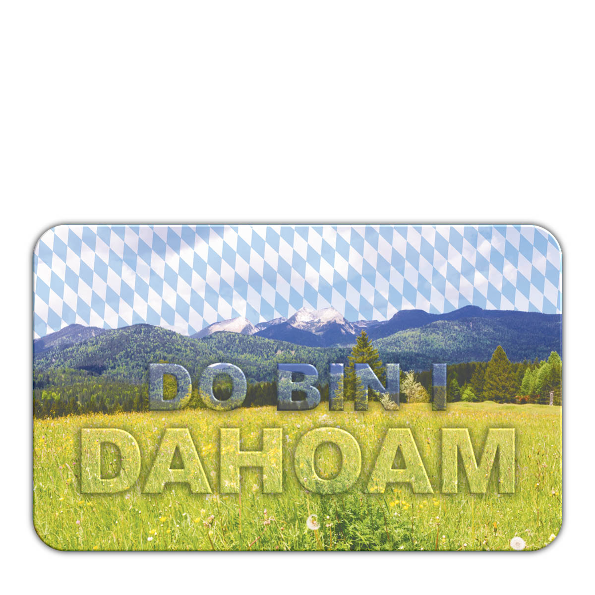 Magnet Sticker Do bin i dahoam 50 x 83 mm