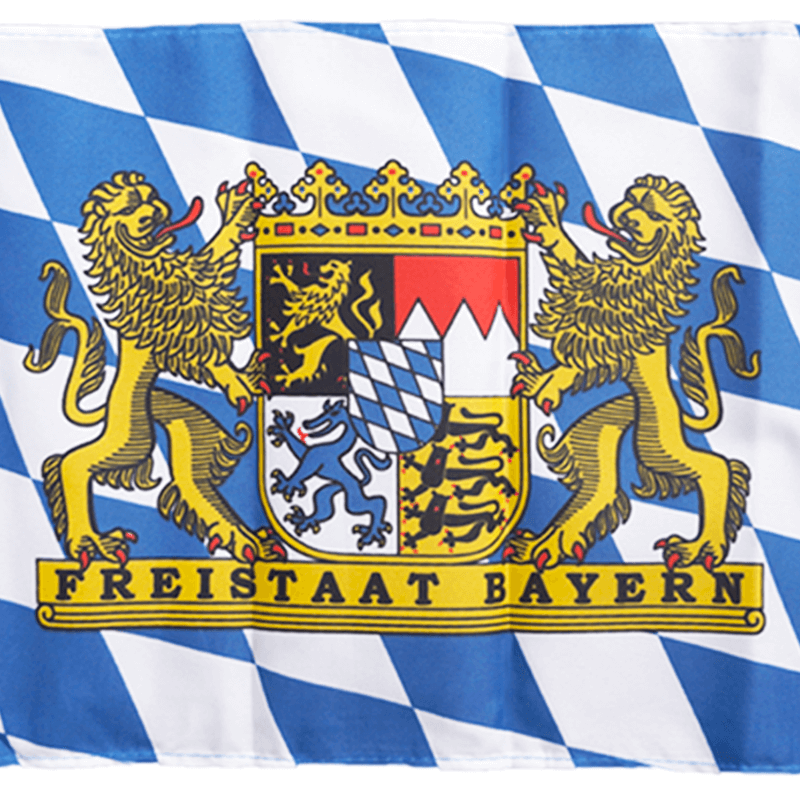 Freistaat Bayern Fahne, Flagge mit Ösen